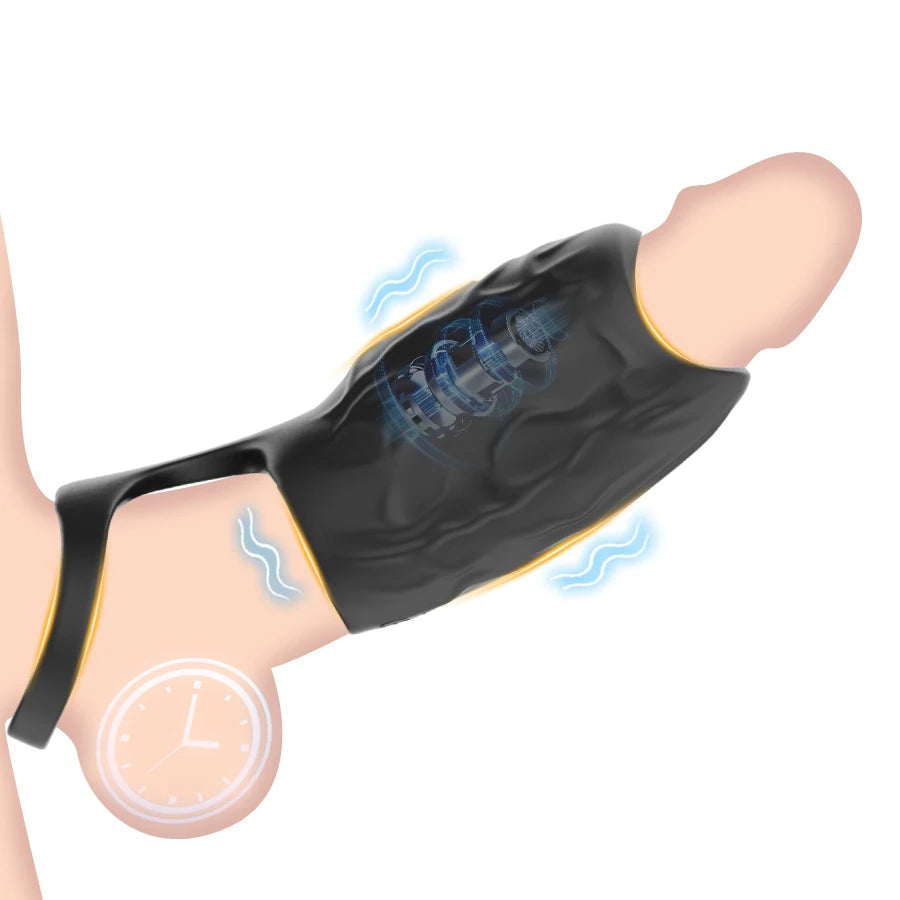 Penis Vibrator Sex Toys - Penis Ring Sleeve Couple Sex Toys,Male Vibrator for Male G-spot Stimulation Erectile Sexual Behavior
