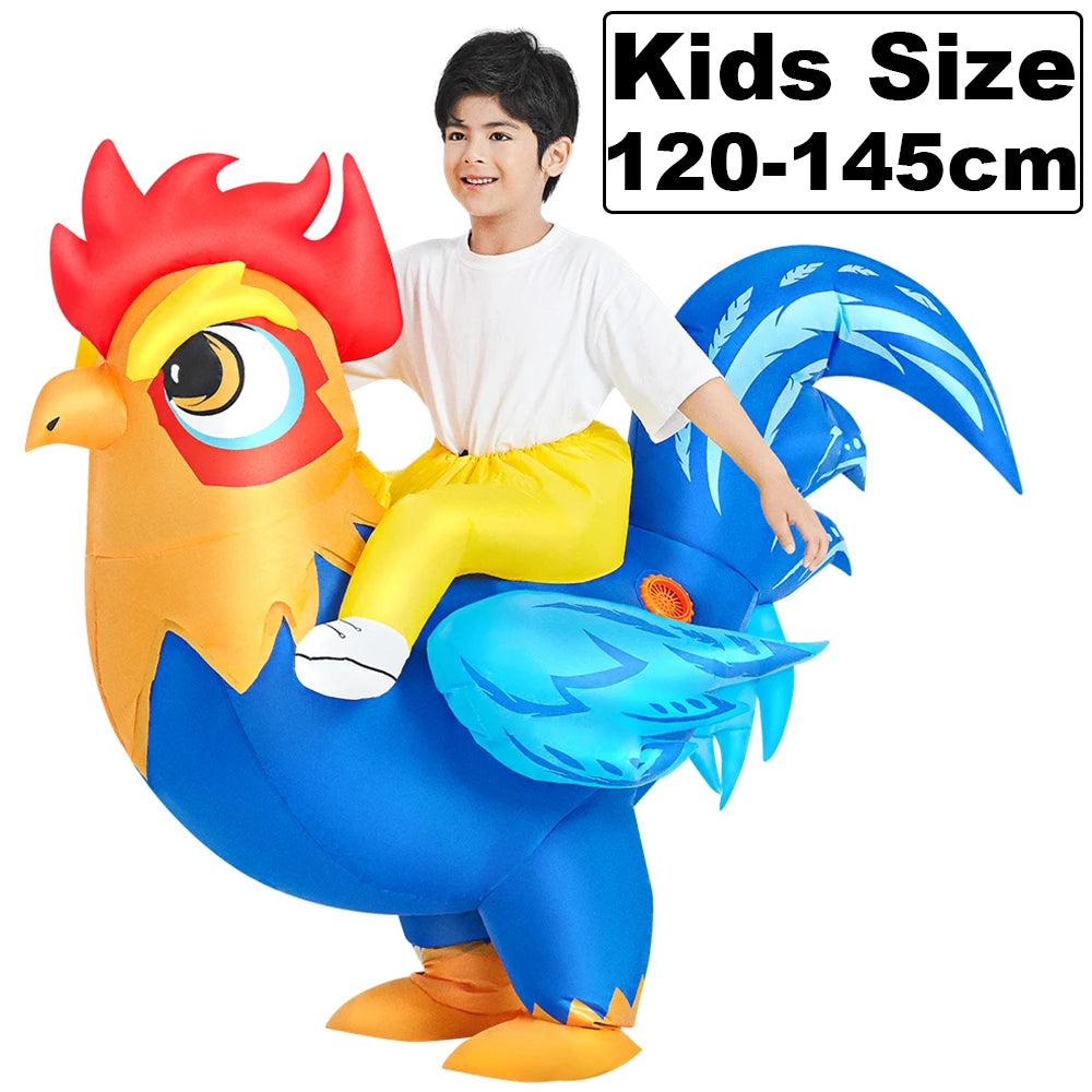 HOT Anime Dinosaur Inflatable Costume Party Mascot Costumes Suit Disfraz Cosplay Halloween Costumes For Adult Kids Dress