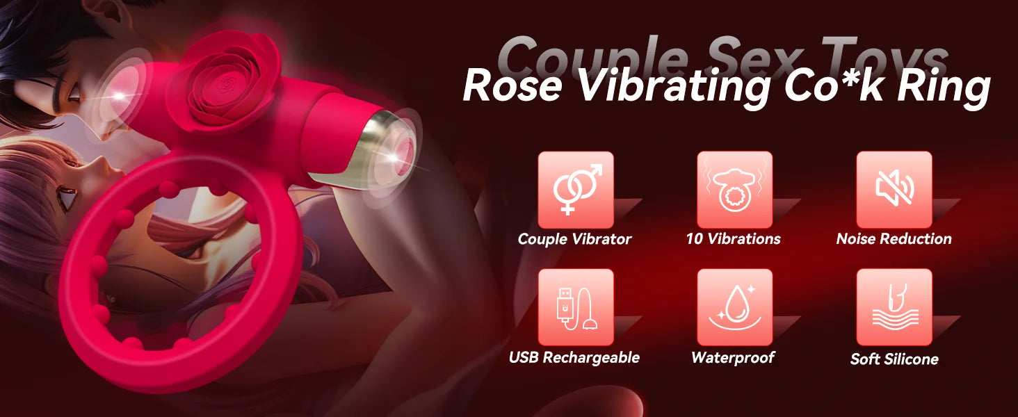 Vibrating Cock Ring with Mini Vibrator Male Sex Toys Penis Vibrator Extender Enlarge Sleeve Girth Delay Ejaculation Erection