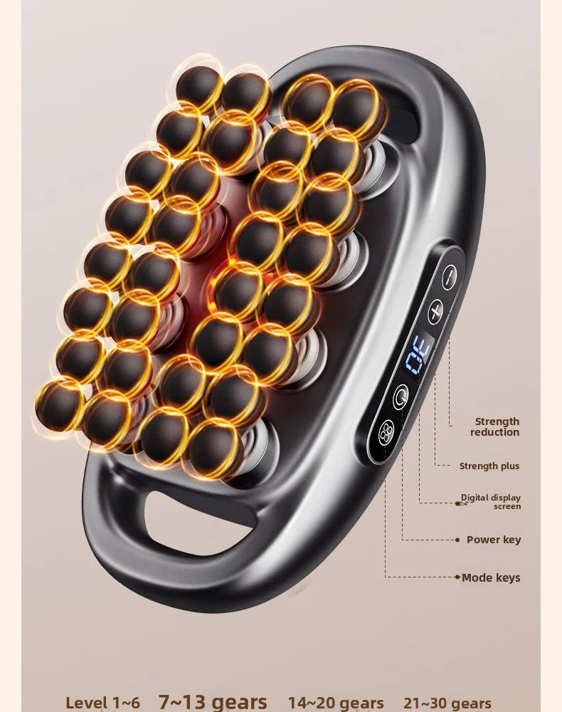 32 Massage Heads Massage Gun Deep Tissue Muscle Professional High Quality Wireless Frequency Vibration Red Light Masajeador