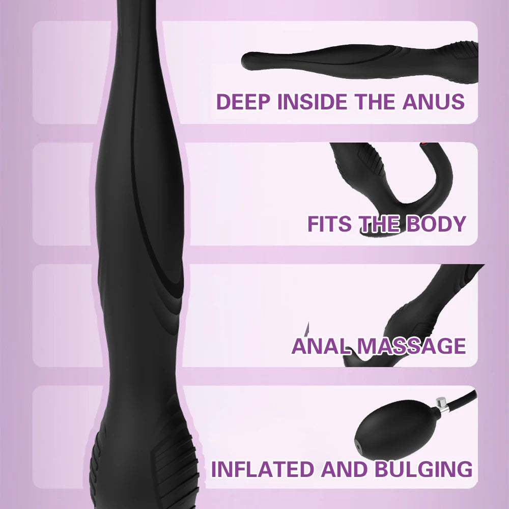 Inflatable Anal Plug Anal Expander Sex Toys For Men Women Butt Plug Ass Butt Dilator Prostate Massager G Spot Stimulator Erotic