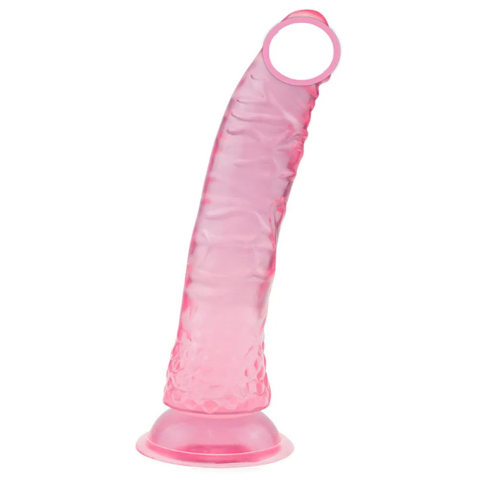 Erotic Realistic Dildo Big Jelly Penis With Strong Suction Cup Female Masturbation Massager G-spot Clits Stimulation Sex Toys