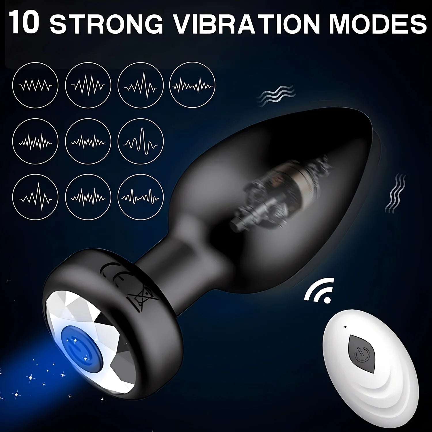 Wireless Anal Vagina Vibrator Butt Plug Men Prostate Massager Stimulator Female Masturbator Adult Sex Toys for Women Men