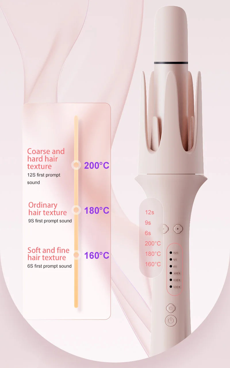 Automatic curling iron, 26-40mm curling styling set, suitable for all hair types, negative ion hair care curling tool,72h Hold