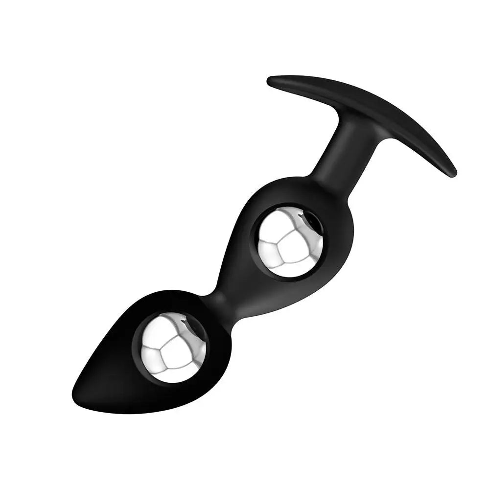 Wearable Anal Plugs With Steel Balls Inside Anal Bead Butt Plug Fake Dildo Analplug Buttplug Butplug Adult 18 Sex Toy For Unisex