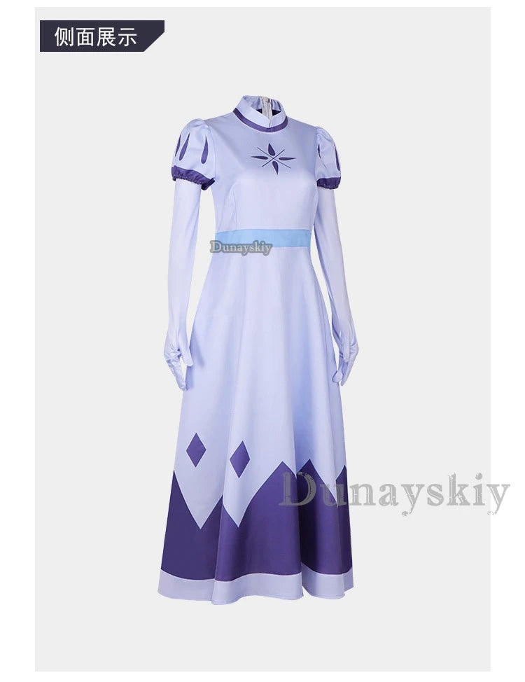 Angel Emily Cosplay Costume Halo Cosplay Women Fancy Dress Hazzbin Outfit Halloween Uniform Hasbin Seraphim Wings Suit