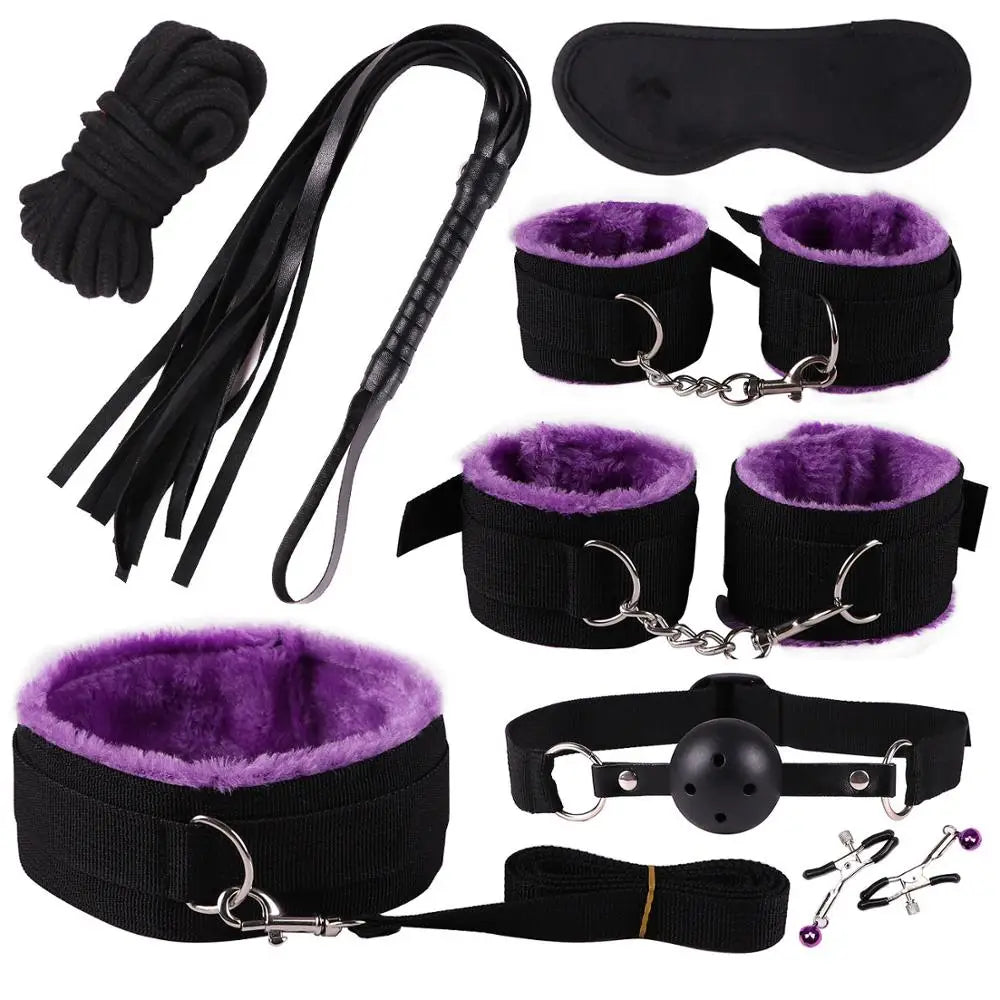 Vibrators sexy toys for women couples adult 18 Handcuffs erotic accessories bondage gear Mask anal plug penis ring dildo sex kit