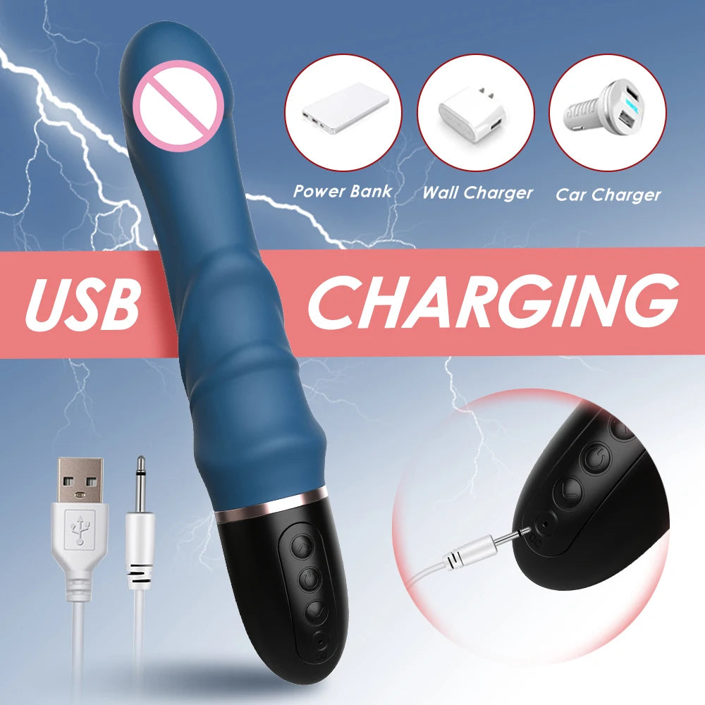 Big Dildo Vibrator for Women 10 Modes G-spot Clitoral Stimulator Powerful Vaginal Massager Female Masturbator Sex Toy for Aldult