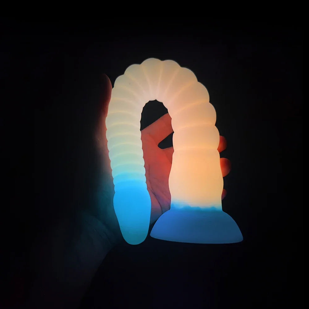 New Huge Luminous Octopus Tentacle Dildo Soft Silicone Monster Animal Penis Big Dick Anal Plug Vaginal Anus Masturbation G Spot