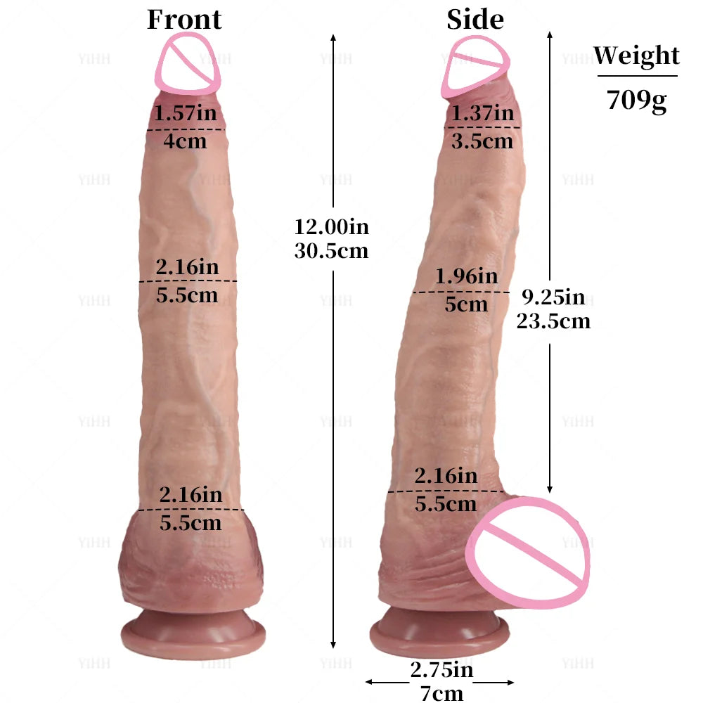 Super Long Dildo Realistic Dildos Flexible Soft Silicone Big Dick With Suction Cup Huge Penis Anal Sex Toys For Woman Men Adults