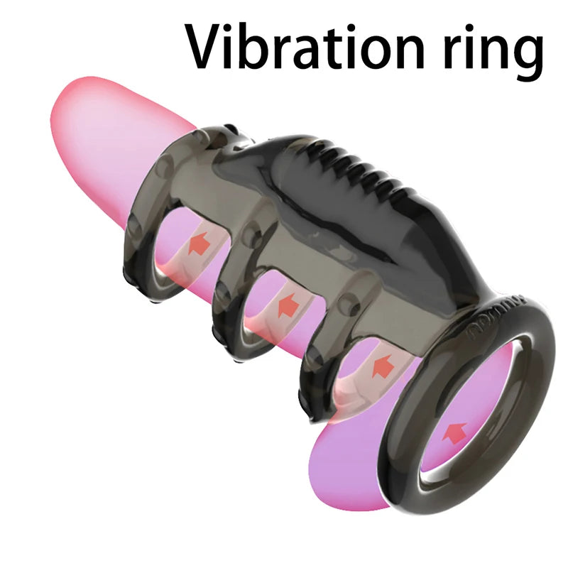 Male Penis Ring Intense Clit Stimulation Tongue Vibrator For Women Sex Fidget Toys For Men Couple Delay Ejaculation Adult Games