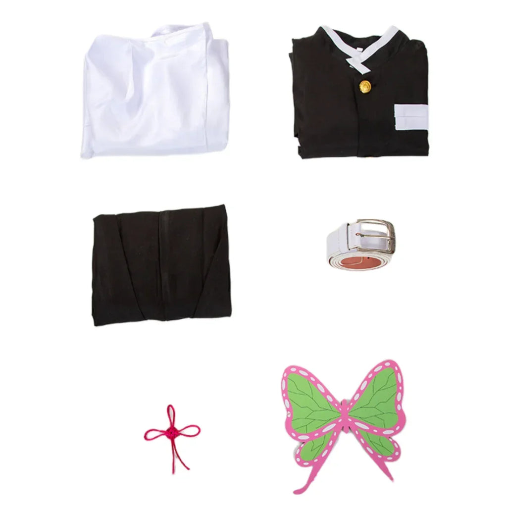 Tsuyuri Kanao Cosplay Costume Adult Anime Uniform Women Kimono Haori Wig Halloween Clothes