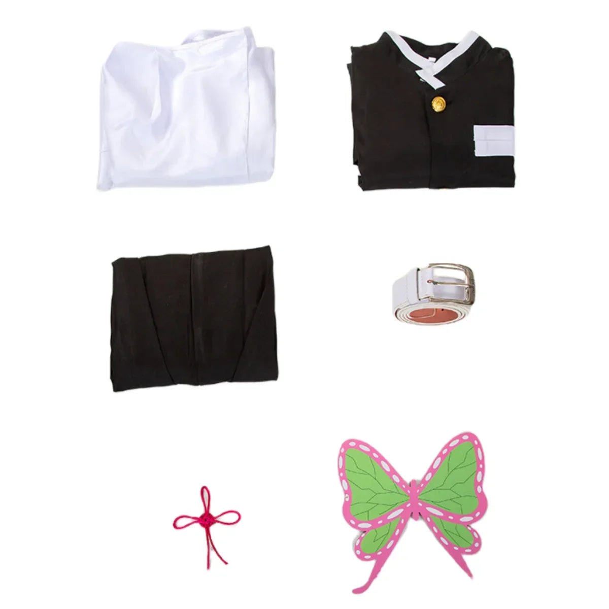 Tsuyuri Kanao Cosplay Costume Adult Anime Uniform Women Kimono Haori Wig Halloween Clothes