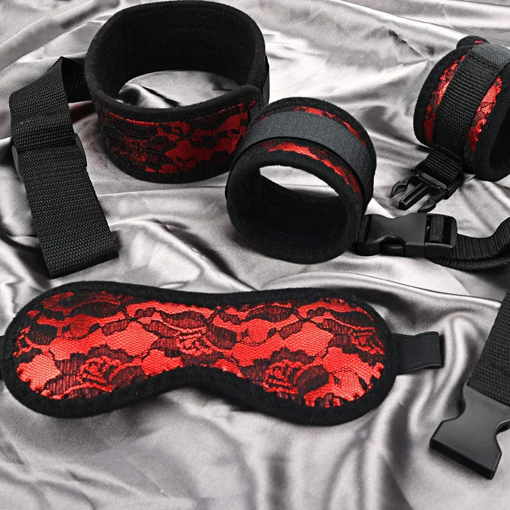 Bdsm Restraints Bondage Rope Open Leg Erotic Sex Toys Ankle Leather Handcuffs Sex Product Adult Games For Woman Female Couples