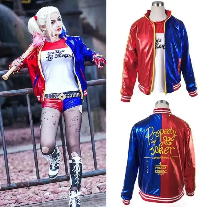 Best-Selling  Quinn Cosplay Costume - Halloween & Carnival Outfit for Women, child Jacket  Set, Christmas Party Attire