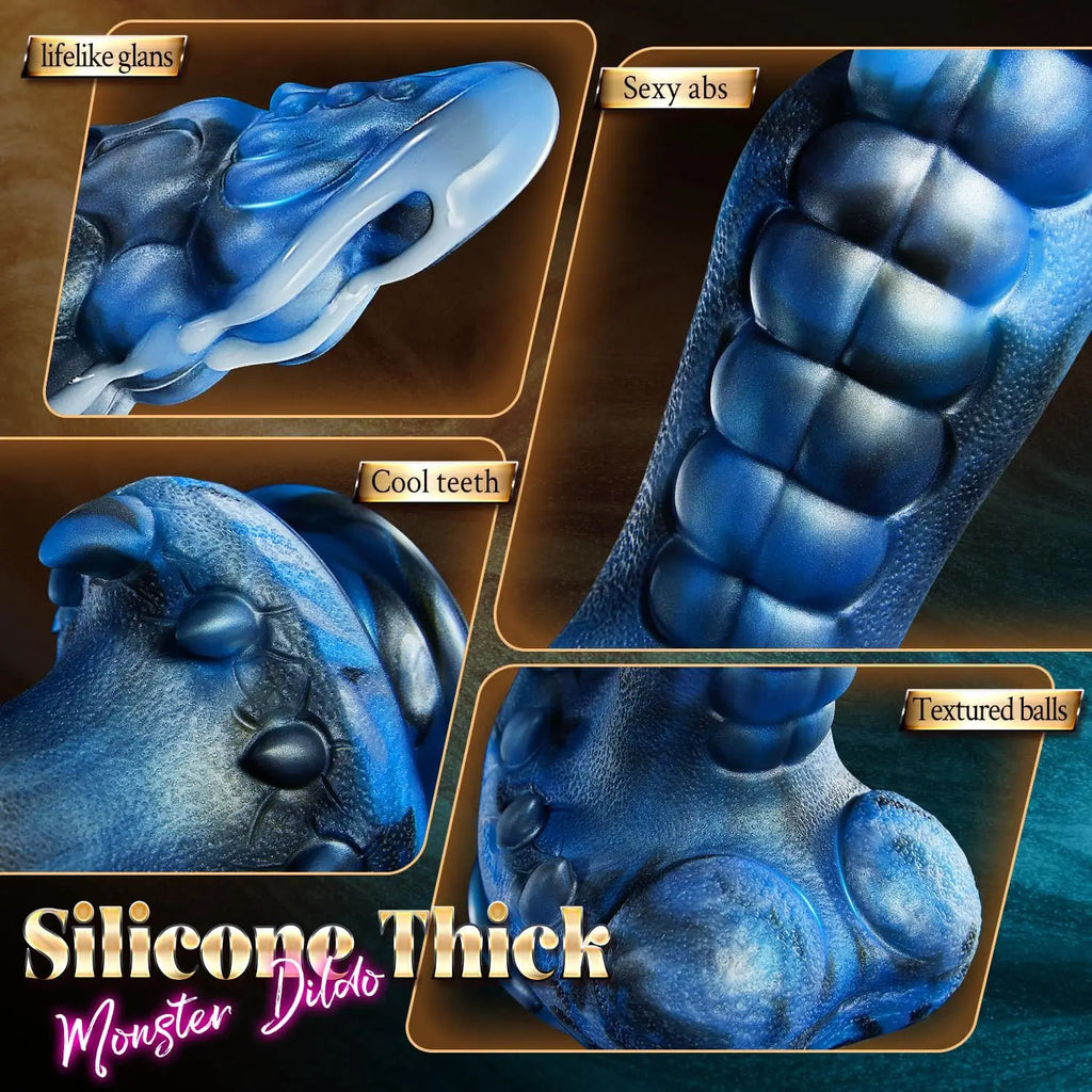 Huge Thick Thrusting Dildo Vibrator Fantasy Monster Female Masturbator Vaginal Anal Toy Realistic Dildos Sex Toys for Women Men