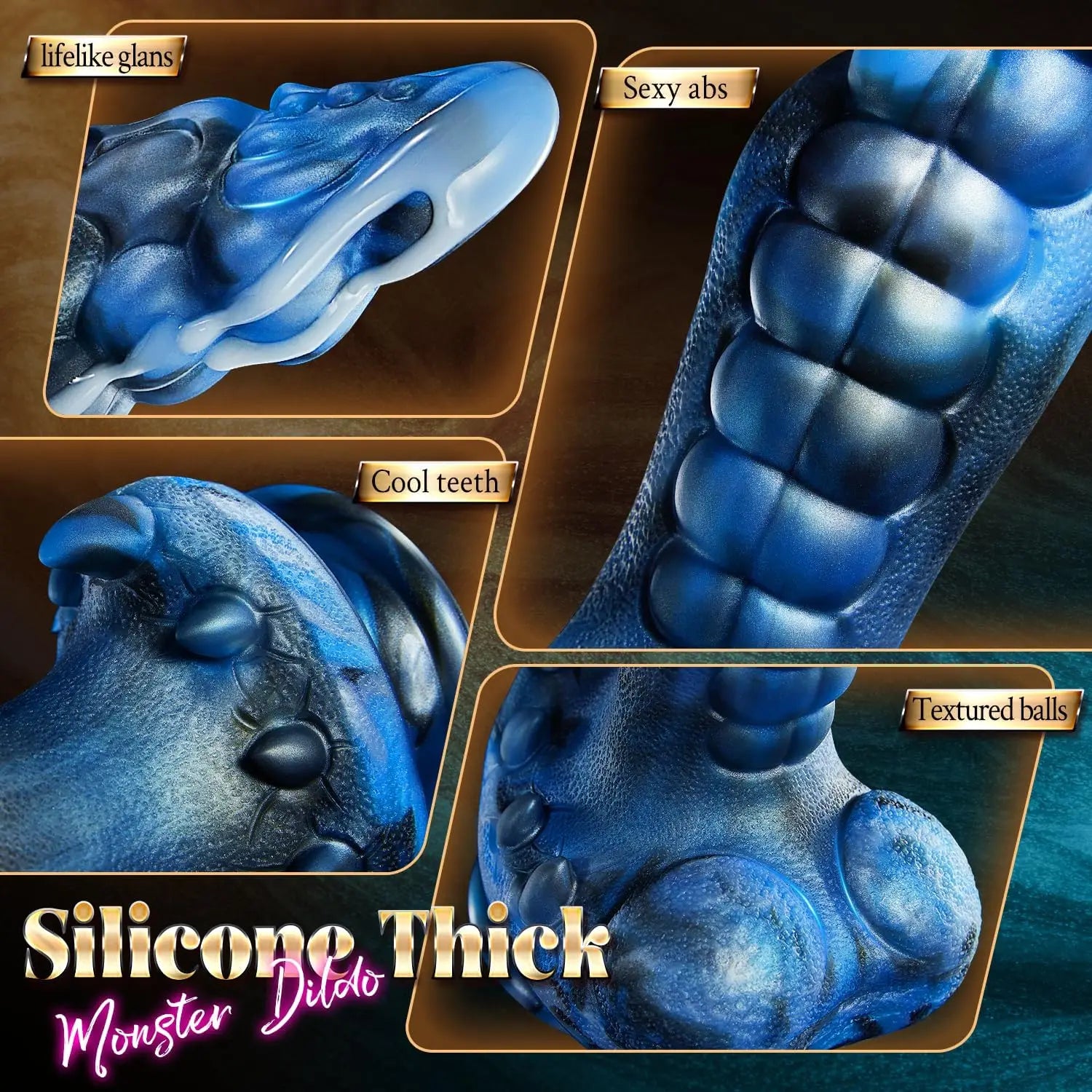 Huge Thick Thrusting Dildo Vibrator Fantasy Monster Female Masturbator Vaginal Anal Toy Realistic Dildos Sex Toys for Women Men
