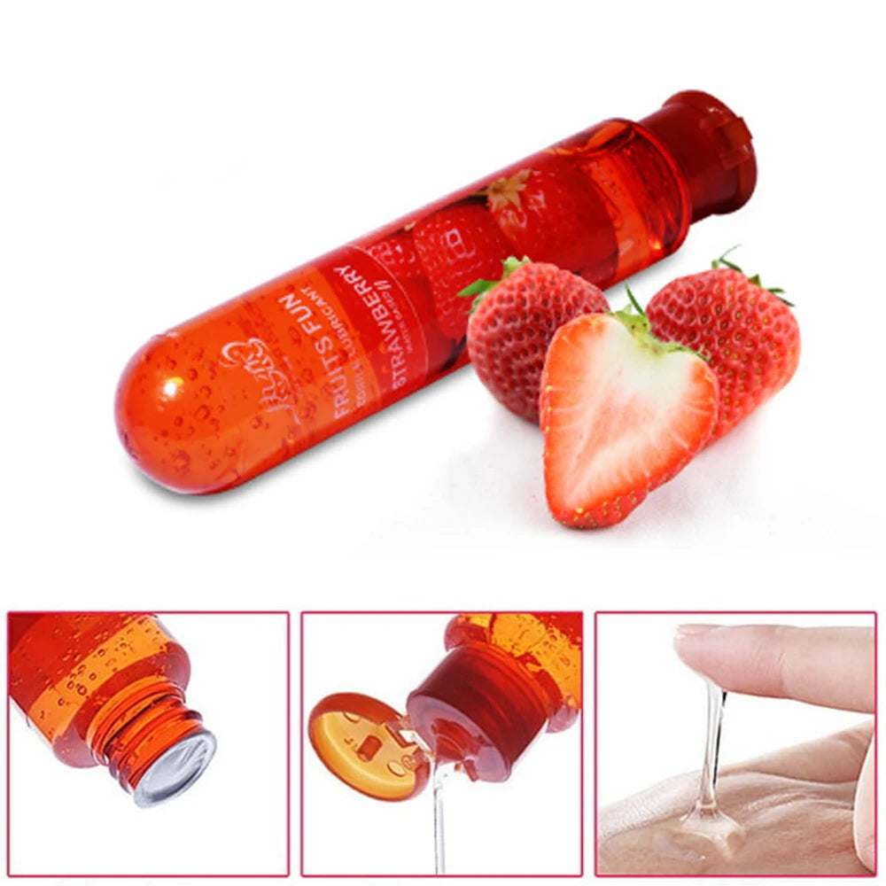 80ml Adult Sexual Body Smooth Fruity Lubricant Gel Edible Flavor Sex Health Product Perfect To Warm Up Sensual Massage Sex Toys