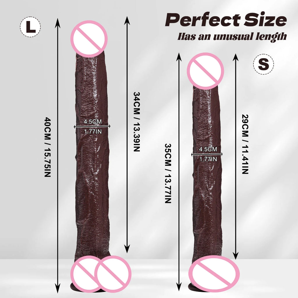 Big Black Dildo Anal Giant Penis Sex Toys for Women and Men 16.5 inch Thick Huge G Spot Dildos Realistic Dildo with Suction Cup