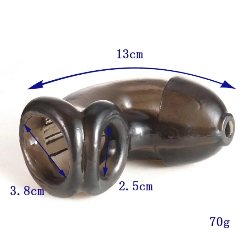 Anal Plugs with Cages Anal Rinse Cleaning Penis Sleeve Urine Into Anus Plugs Adult Games Couples Conditioning Adult Sex Toys 18+