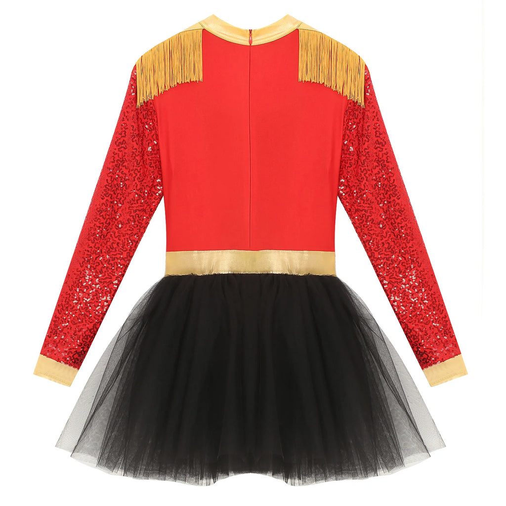 Womens Circus Ringmaster Halloween Cosplay Costume Glitter Lion Tamer Director Uniform Circus Majorette Carnival Clown Clothings