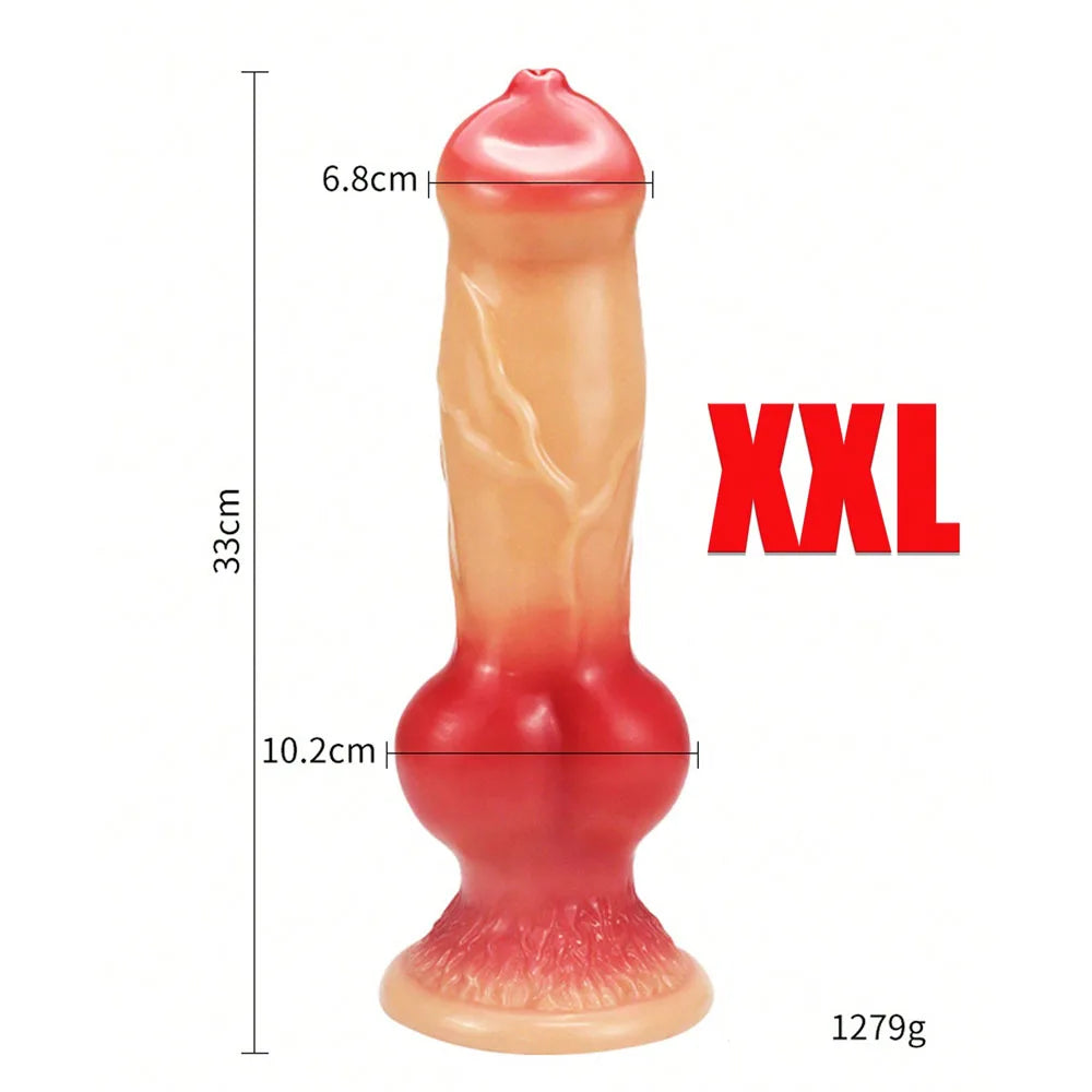 Realistic Huge Dog Dildo Anal Plug With Suction Cup Silicone Big Butt Plug Prostate Massager Adult Sex Toys for Men Women