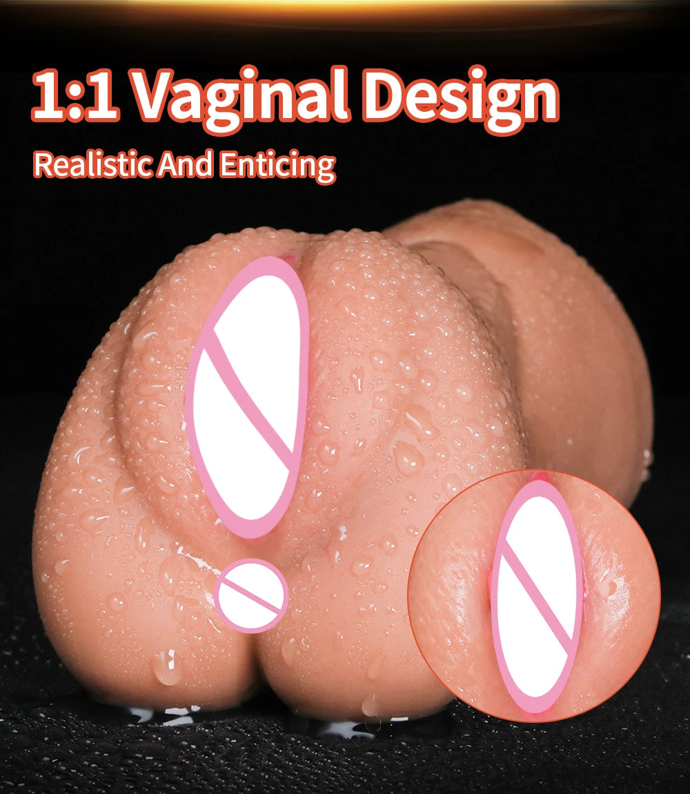 3 IN 1 Sex Toys Masturbation For Men Deep Throat Artificial Real Pussy Oral Male MasturbatorBlowjob Realistic Rubber Vagina 18+