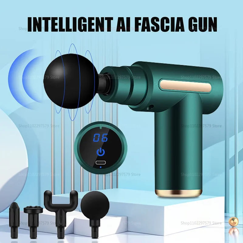 Deep Muscle Activity Electric Shock Massage Gun Neck Waist and Back Exclusive Physical Therapy Tool for Fitness Muscle Recovery