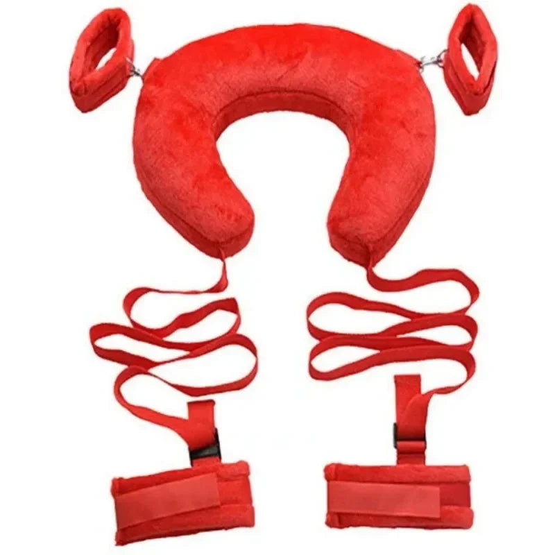 Sex Toys Cotton Bdsm Bondage Set Handcuffs Sexy Leg Pillow Thinning Belt Bending Orgasm Couple Toy