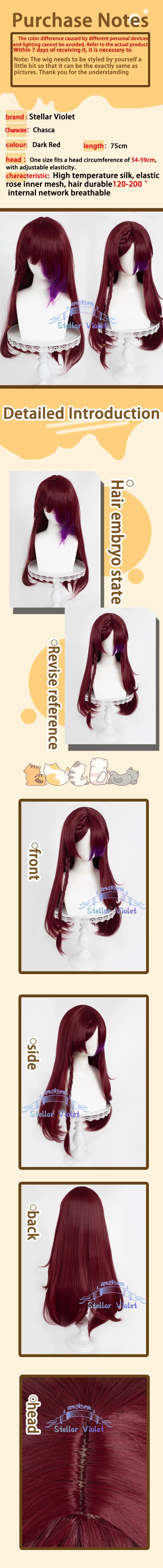 Mavuika Cosplay Wig Heat Resistant Game Genshin Impact Kinich Cosplay Synthetic Wigs Varesa IFA Chasca Kachina Citlali Anime Wig