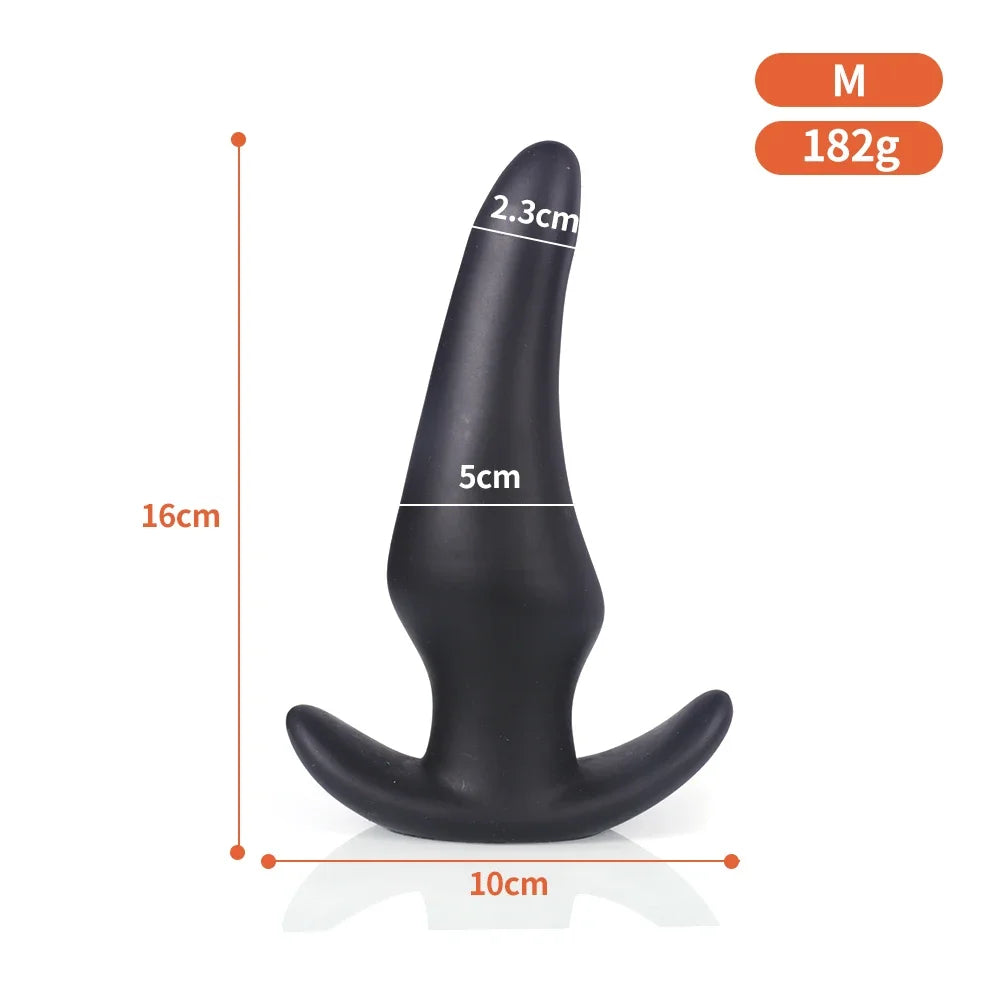 Wearable Anti Drop Soft Anal Plugs Prostate Massage Liquid Silicone Huge Butt Plug Anal Training Comfortable To Wear Butt Plug
