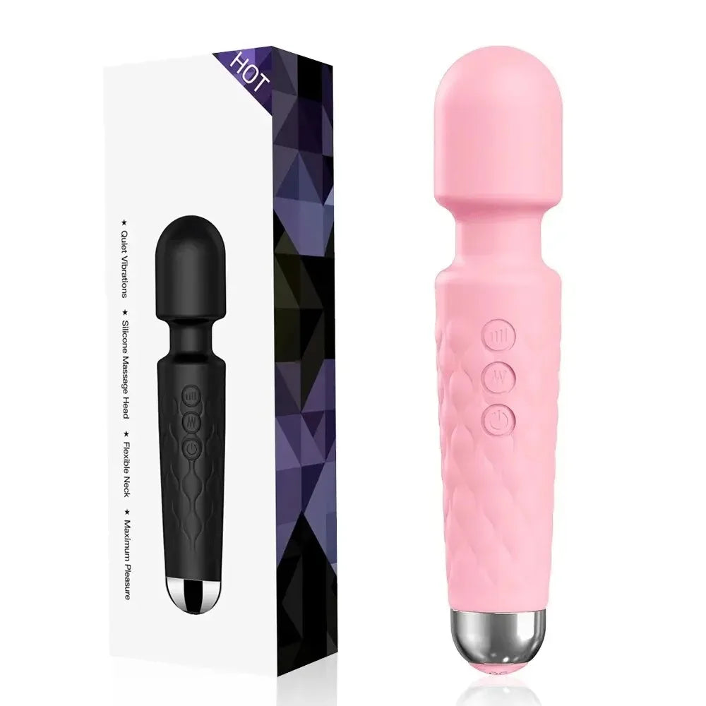 Powerful High Frequency Vibrators  Female 20 Speeds Magic-Wand G Spot Clitoris Stimulator Anal Women Masturbation Adult Sex Toys