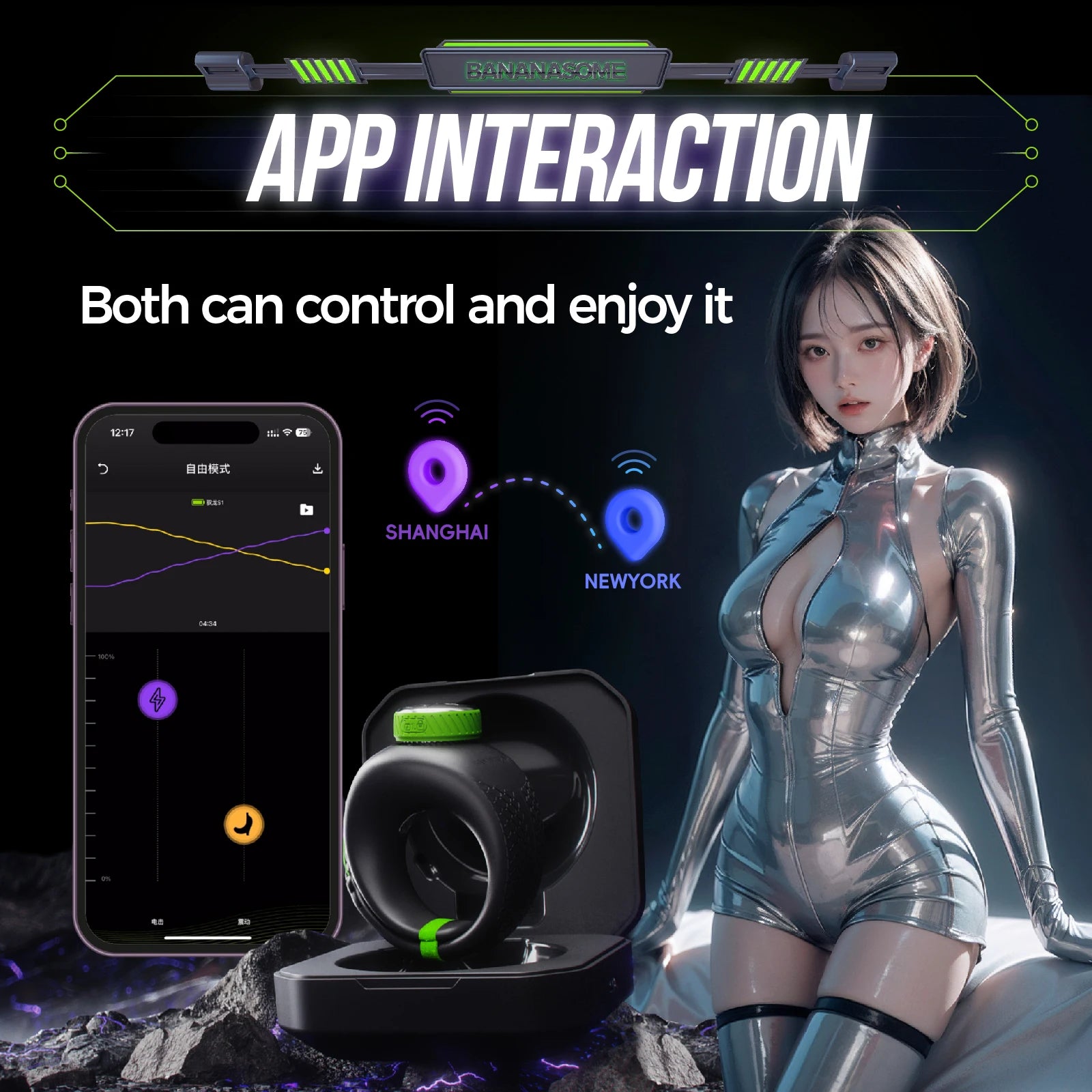 Black Electric Shock Cock Ring Sex Toys for Men Penis Ring Vibrator Clitoral Stimulator Couples Adult Toy Foreplay Tool