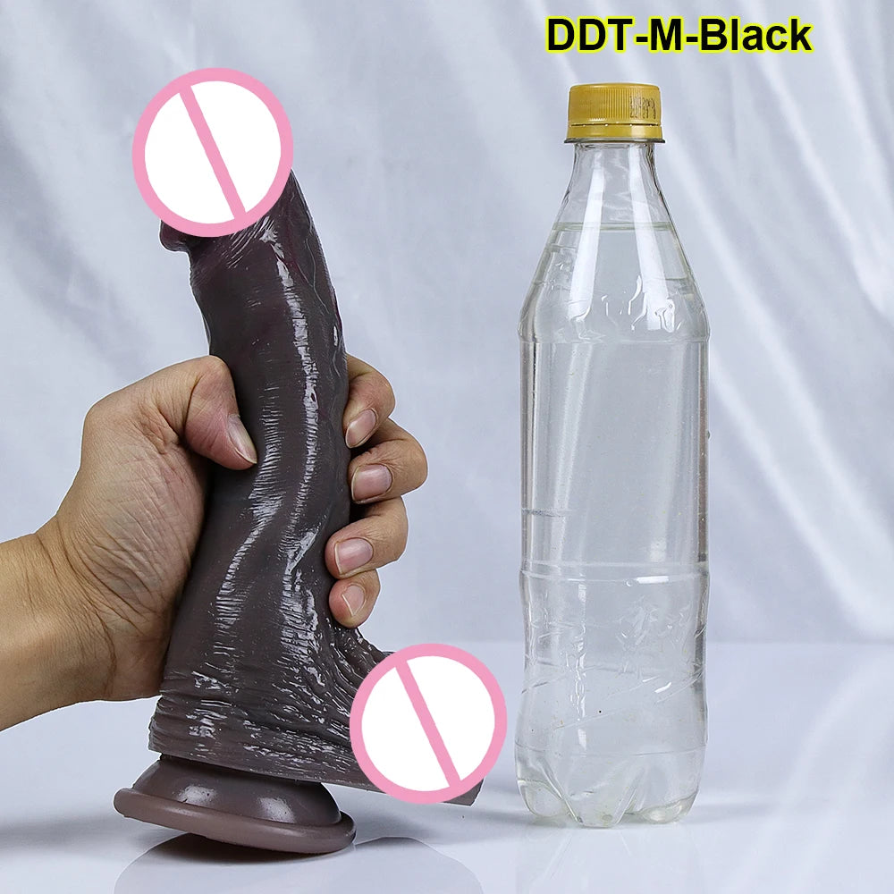 Huge Realistic Dildos for Women Real Skin Testicles Dildo Anal Vaginal Stimulation Strapon Big Glans Penis Sex Toys for Woman
