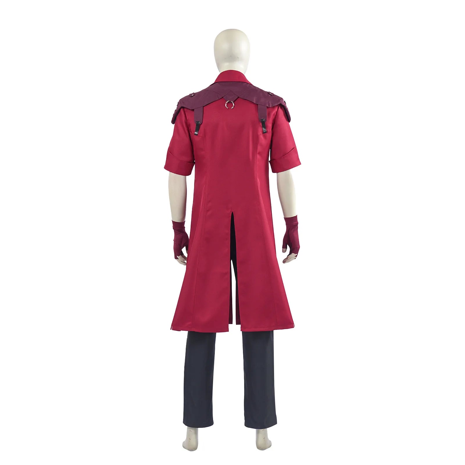 DMC 5 Dante Cosplay Wig Uniform Costumes Disguise for Adult Men Long Windbreaker Gloves Roleplay Outfits Halloween Carnival Suit
