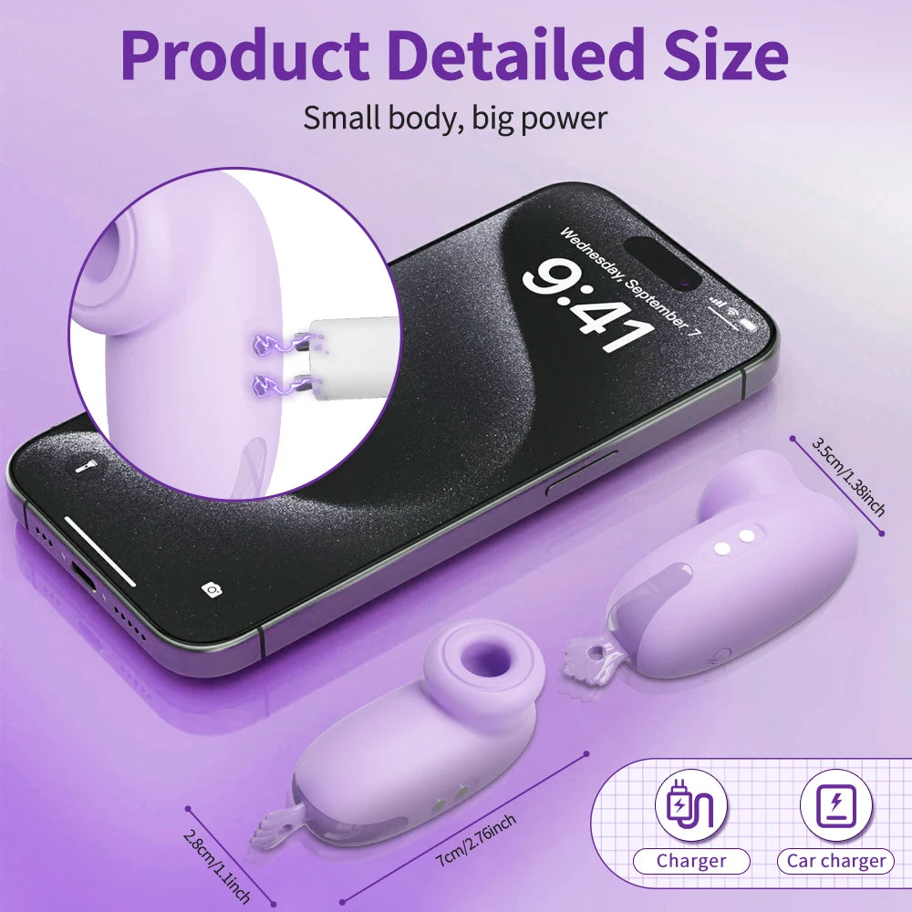 Super Mini Clitoral Sucking Vibrator for Women Clit Nipple Sucker Vacuum Stimulator Female Sex Toy for Adult Pleasure 18+