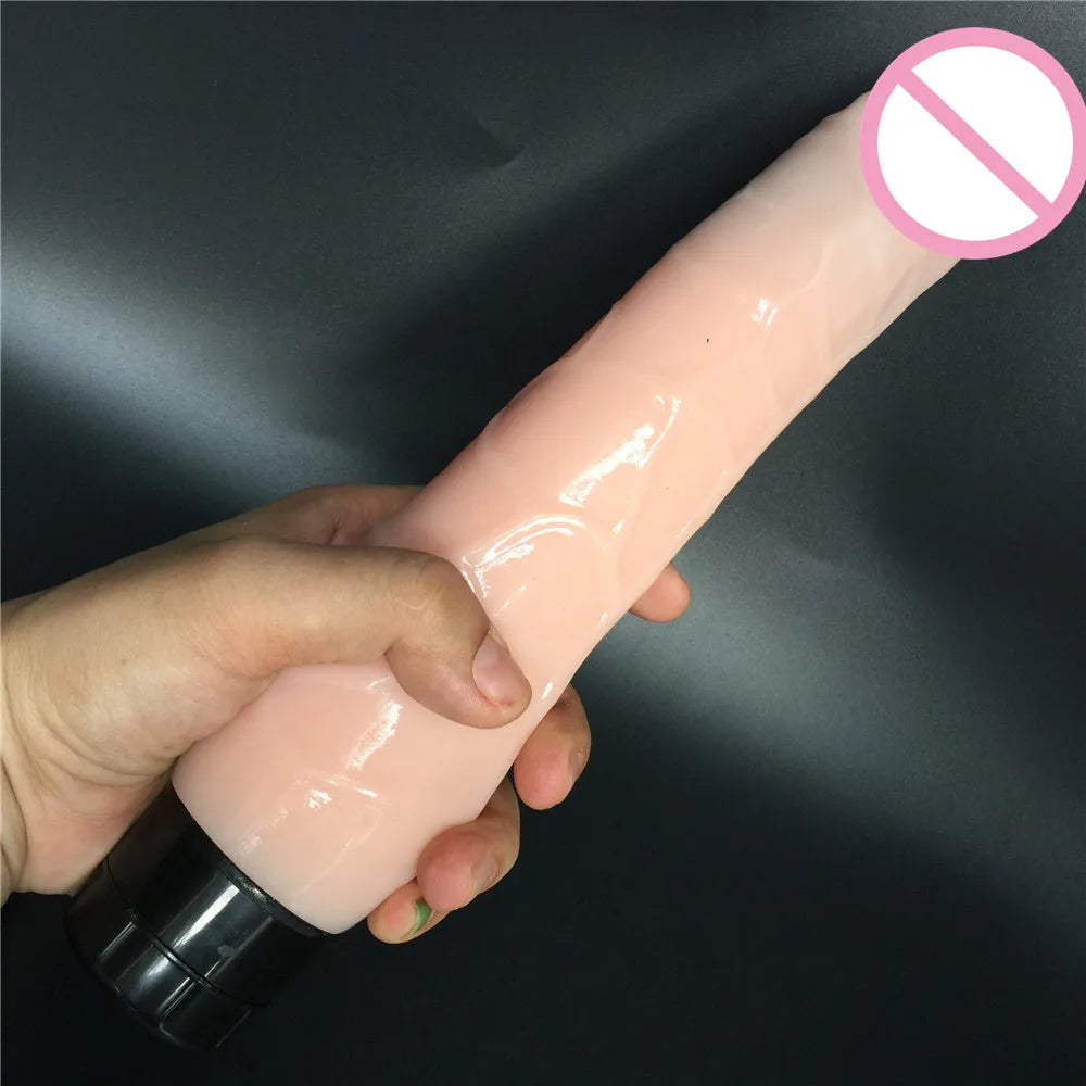 9.8 inch Realistic Huge Dildo Vibrator Electric Sex Toys Super Soft For Women Pussy big dildo penis cock
