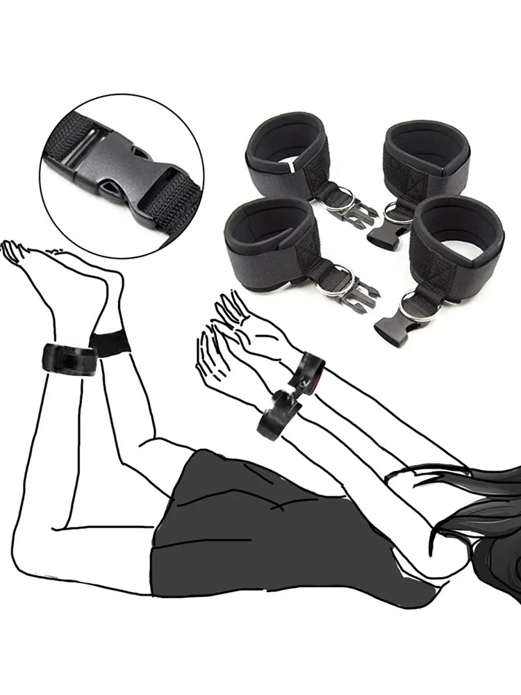 BDSM Bondage Gear Kit Erotic Sex Toys Adult Gmaes Bandage Obedience Slave And Master Couple Role Play Exotic Accessories Sexshop