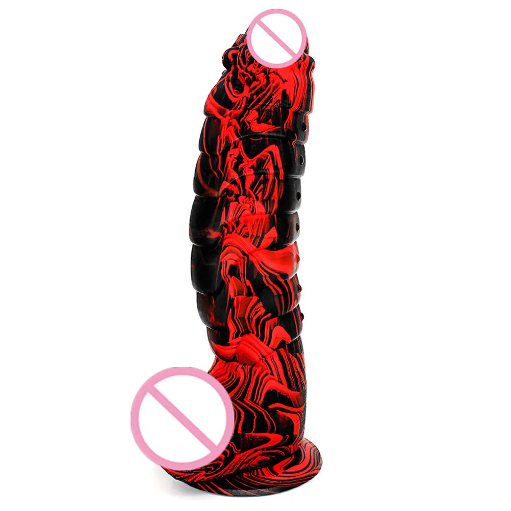 XXL Thrust Dildo Six Styles Dinosaur Scales Penis Big Suction Cup Female Adult Anal Sex Toys Huge Dick Strapon Women Masturbator