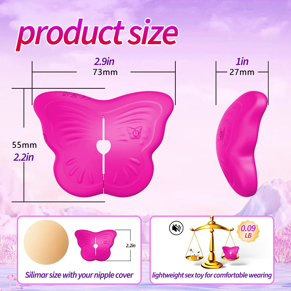 Sex Toys Nipple Vibrator Wearable Nipple Toys for Women Female Discreet APP Vibrators Adult Toys Vibrating Sex Toy for Couples
