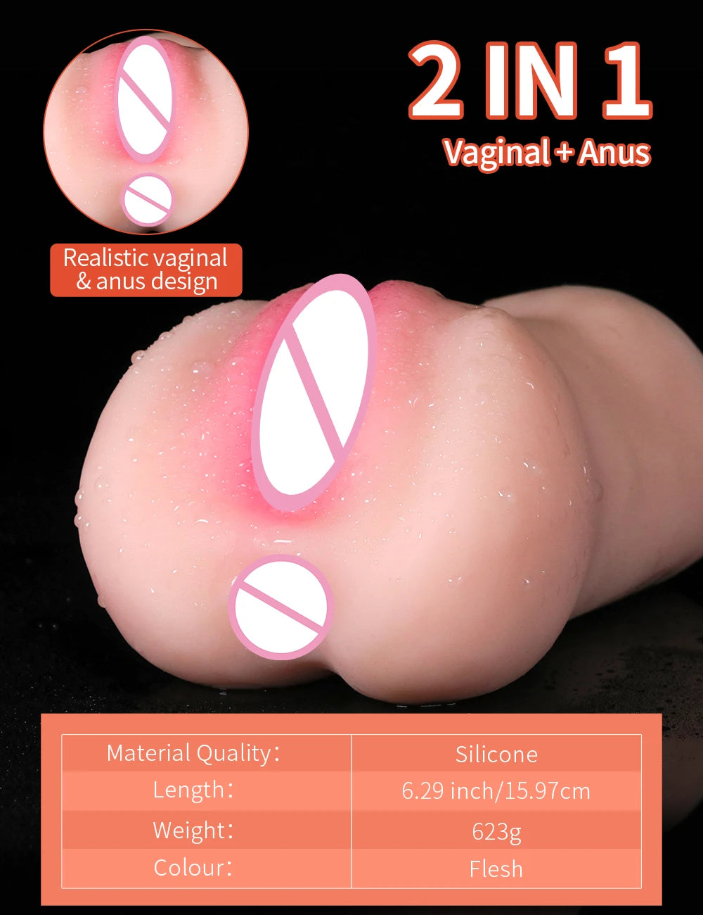3 IN 1 Sex Toys Masturbation For Men Deep Throat Artificial Real Pussy Oral Male MasturbatorBlowjob Realistic Rubber Vagina 18+