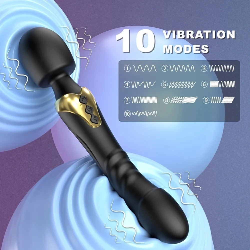 Powerful AV vibrator, dildo, female wand, 10 modes, clitoral stimulator, g -spot， Vaginal massage, adult sex toys