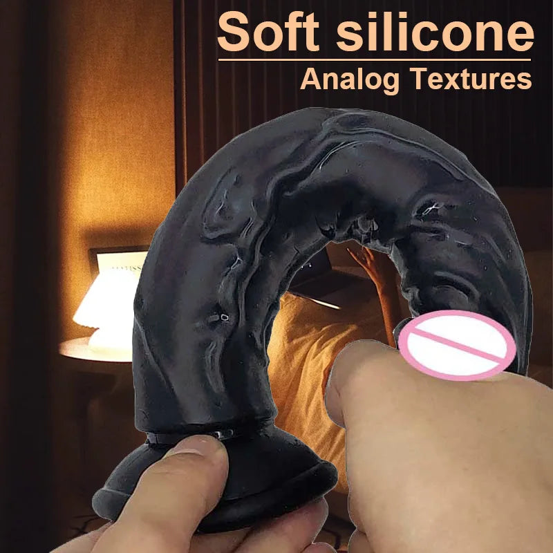 Realistic Dildo With Suction Cup Huge Jelly Fake Dick Big Penis Dildos Sex Toy for Woman Plug Adult Erotic Men Anal Butt WONGRUO
