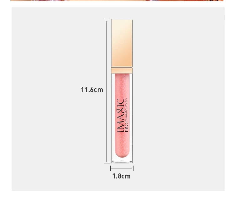 IMAGIC 20Colors Lip Glaze&Gloss Long Lasting Matte Moisturizing Lightweight Pigment Liquid Lipstick Silky Texture Women Makeup