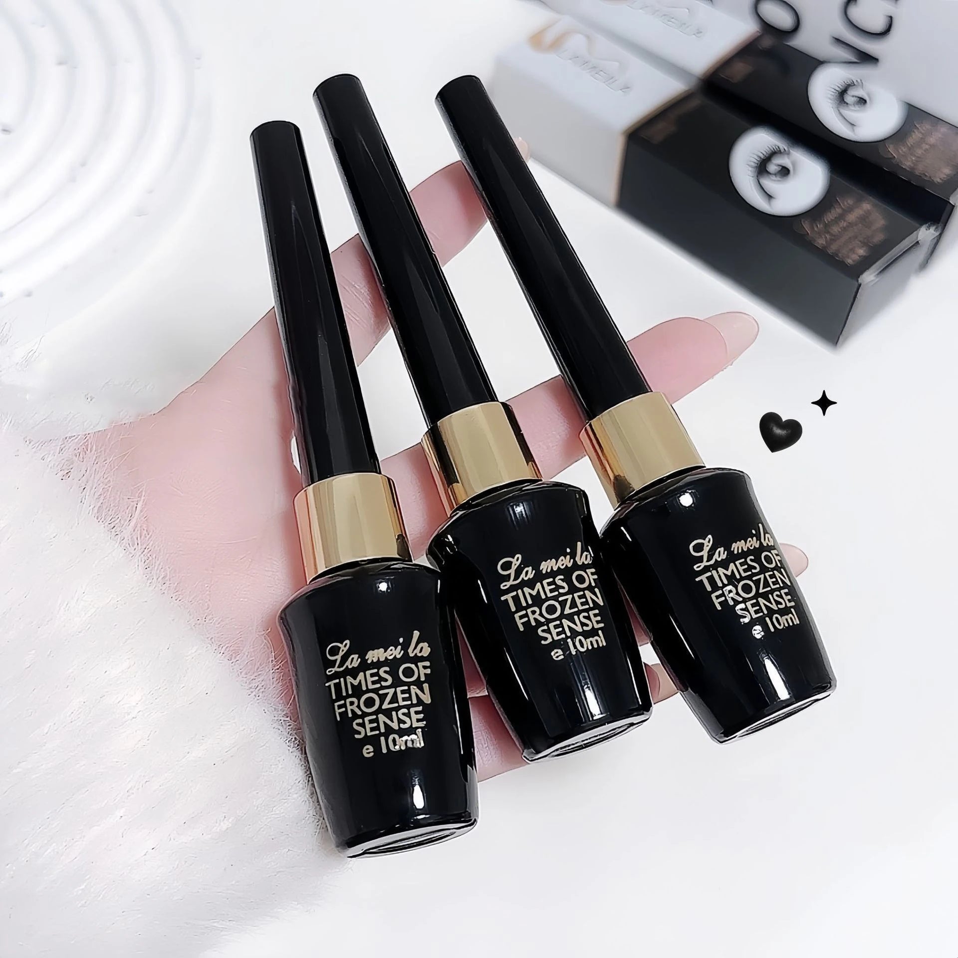 Long-lasting Black Gel Eyeliner Ultra-fine Hard-tipped Waterproof Liquid Eyeliner Pen Quick-Dry Durable Cosmetics Makeup Tool
