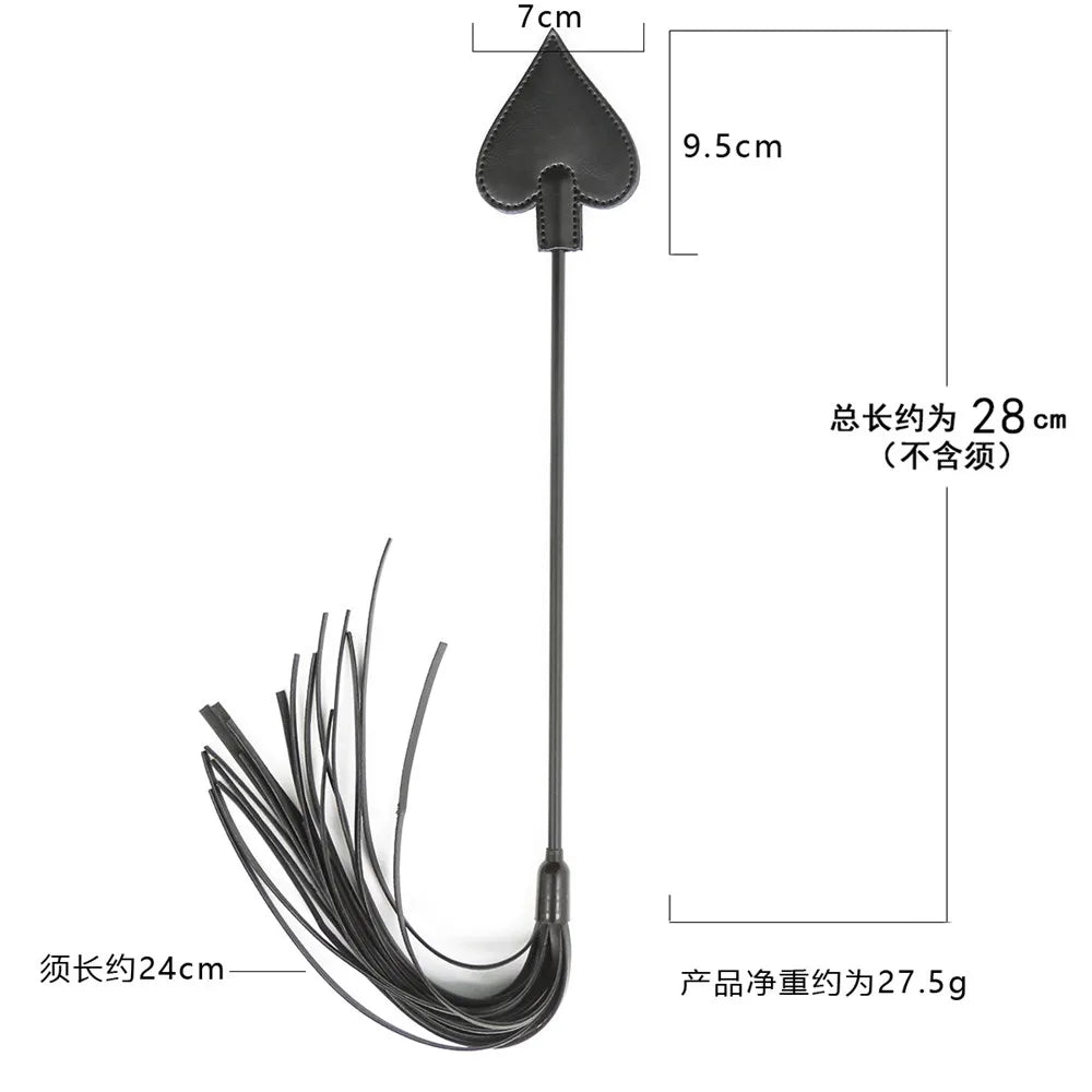 Erotic Accessories BDSM Bondage Slave Whip Restraints Fetish Spanking Flogger Whip Adults Games Sex Toys For Women Men Sexy