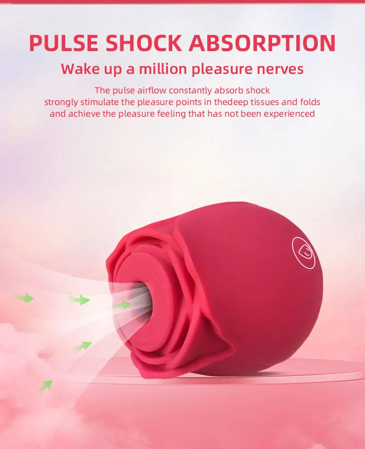 Rose Toy for Women Vibrator Vagina Intimate Nipple Sucker Oral Licking Clitoris Stimulation Powerful Sex Toys for Female