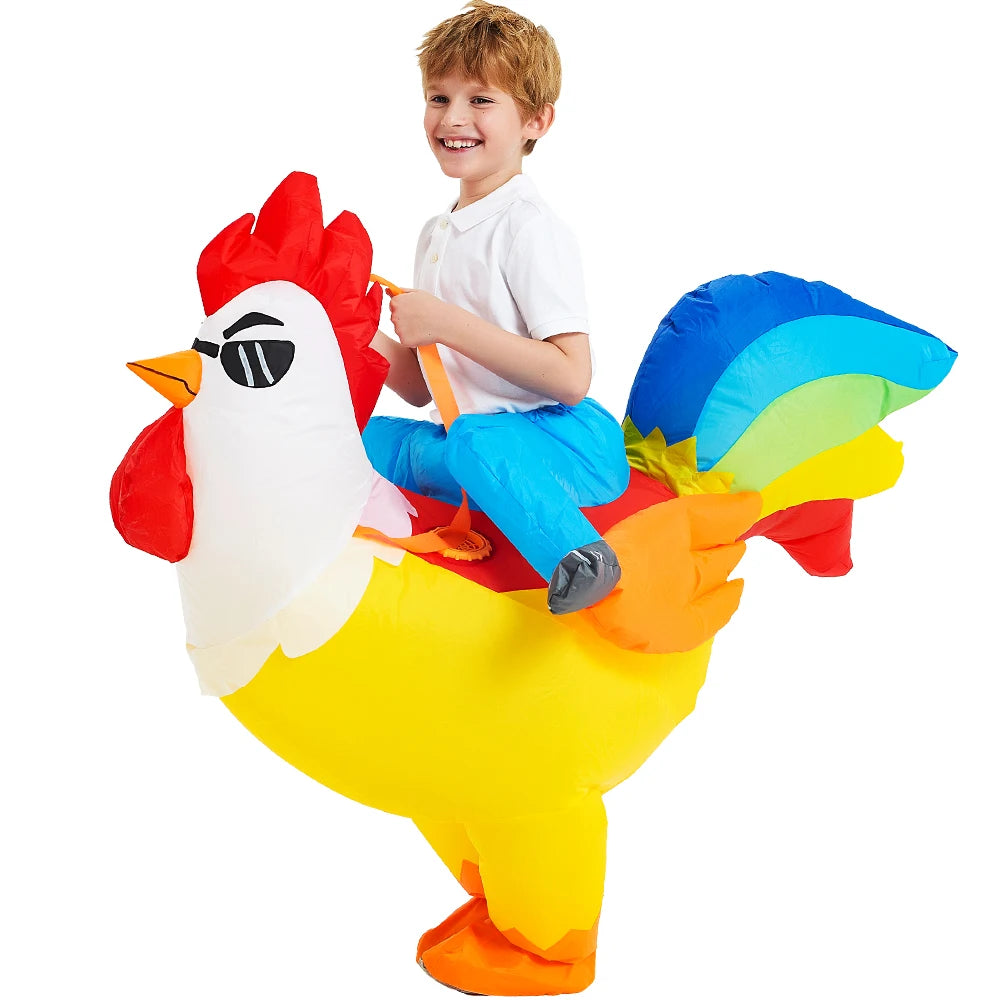 HOT Anime Dinosaur Inflatable Costume Party Mascot Costumes Suit Disfraz Cosplay Halloween Costumes For Adult Kids Dress