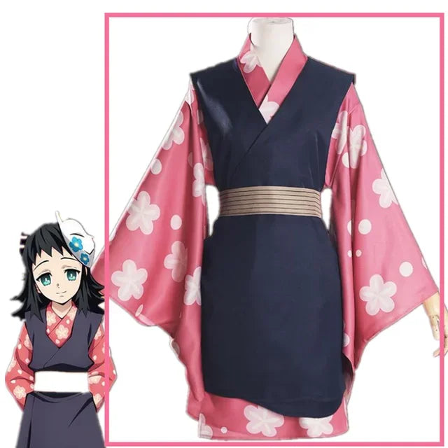 Makomo Cosplay Kostuum Uniform Feestpak Anime Kimono Volledige Set