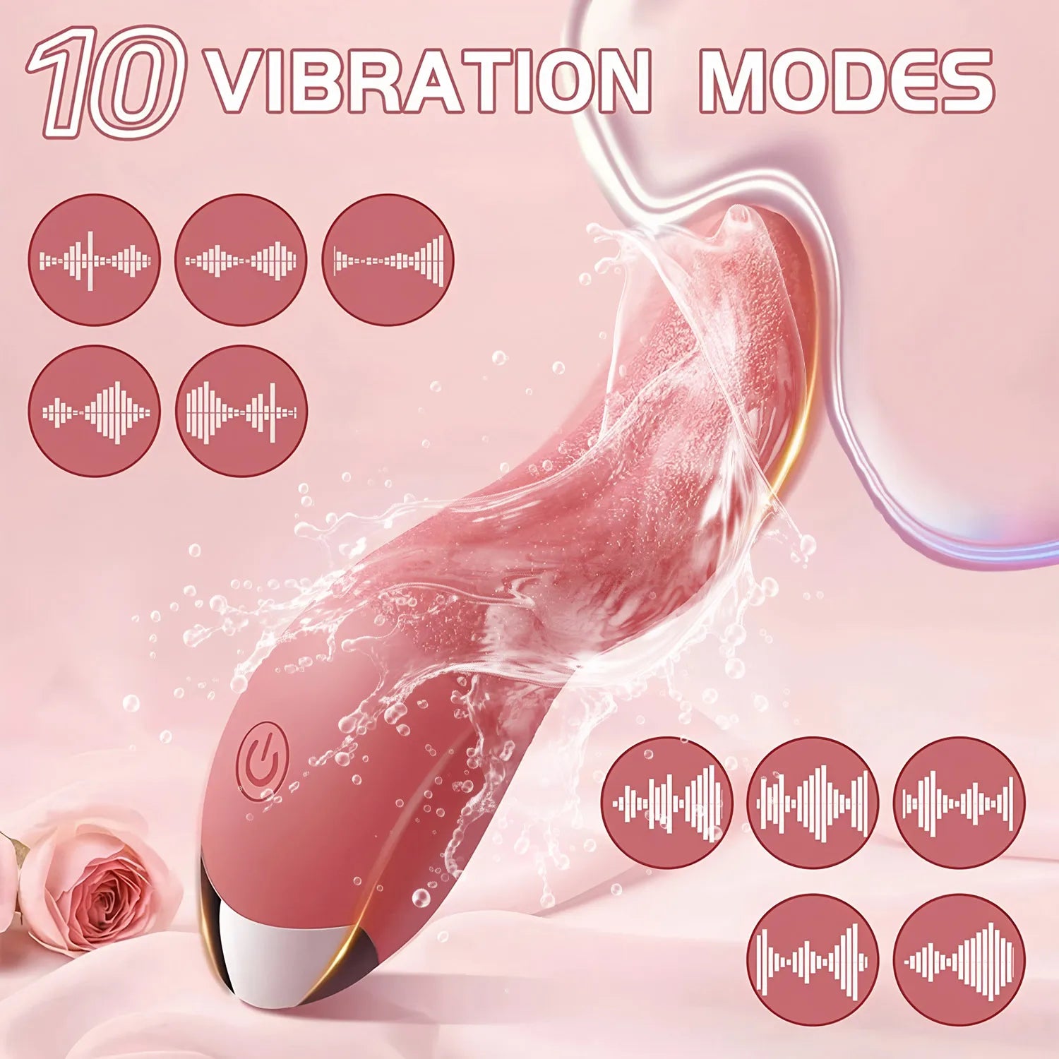 Sex Toys Vibrator Tongue Licking Nipple Clitoris Stimulator Vibration Women Couple Sexy Adult Female Vibrator Toys